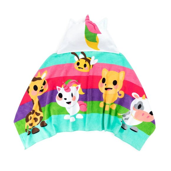 Adopt Me Unicorn Hooded Towel Childrens 22x51 Inch Cotton - Picture 2 of 9